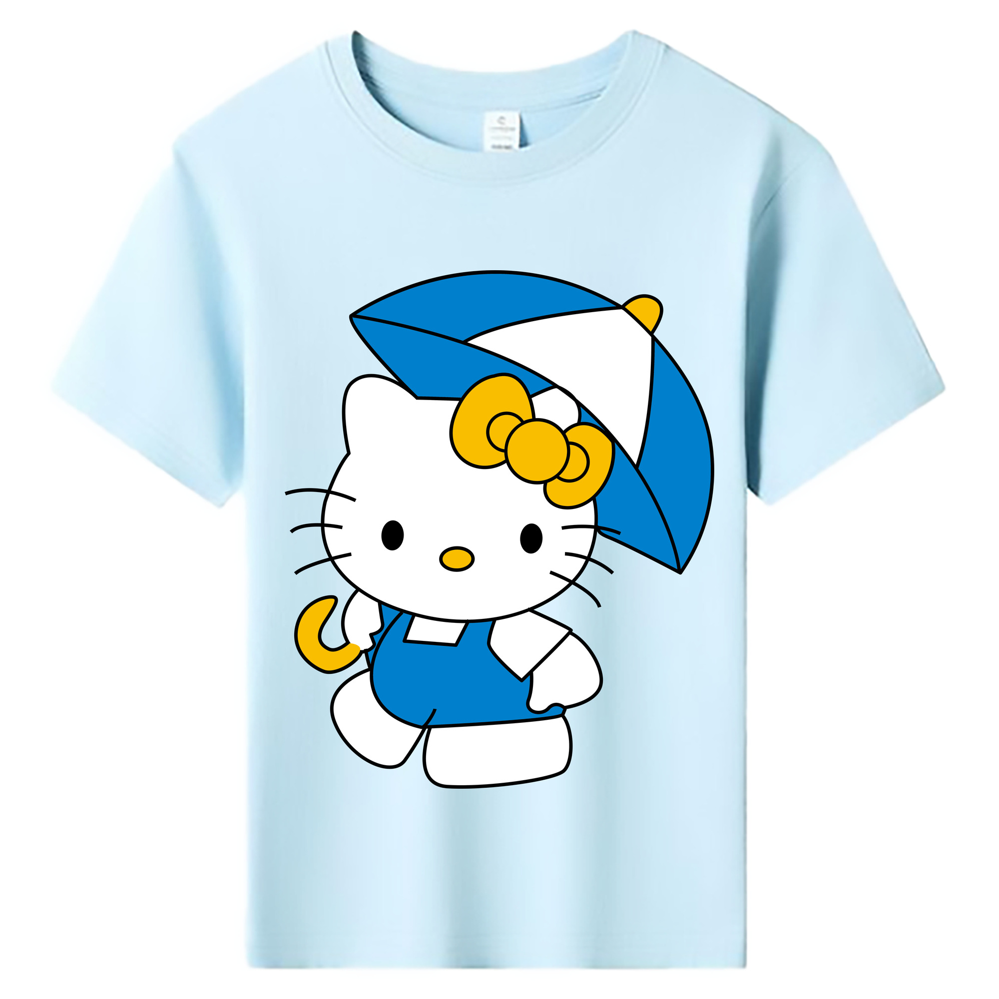 （画像用） Hello Kitty ハローキティ 綿100％キッズTシャツ（フロントプリント）